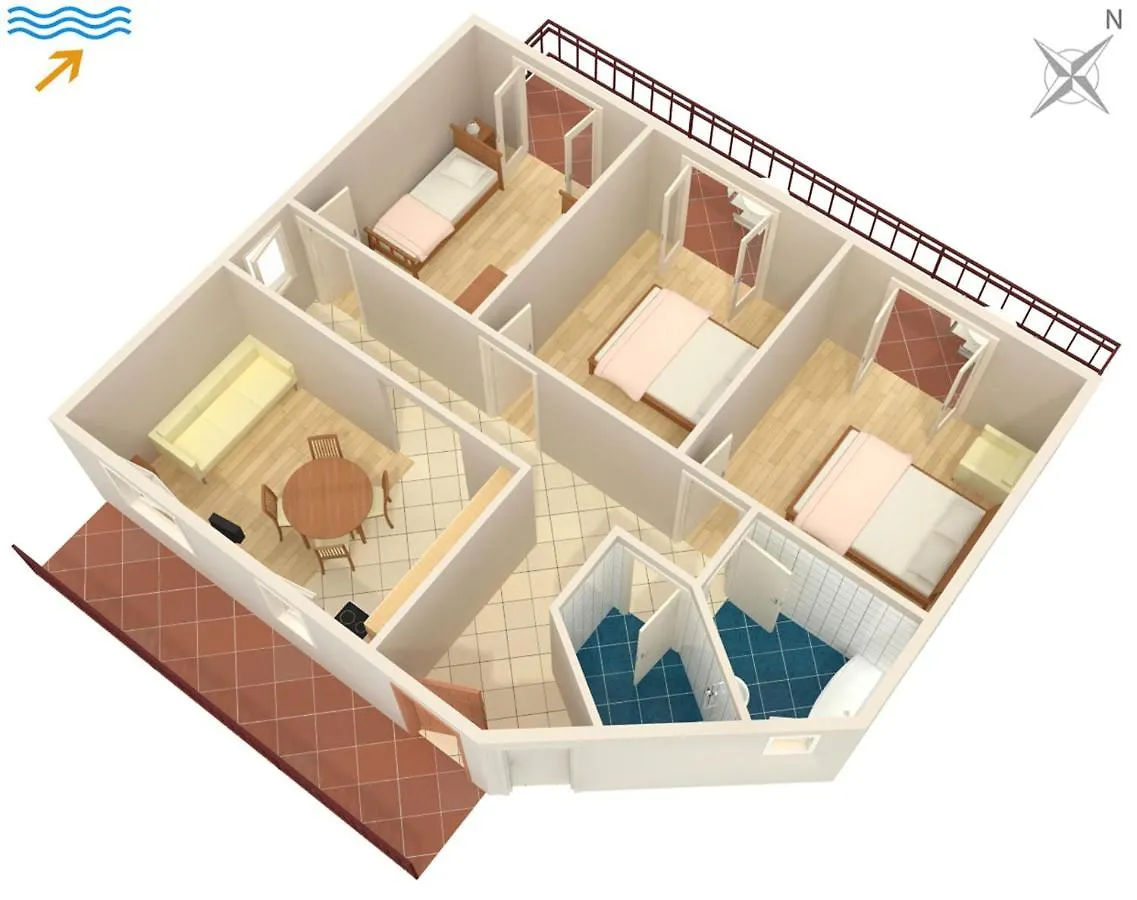 Apartments With A Parking Space Malinska